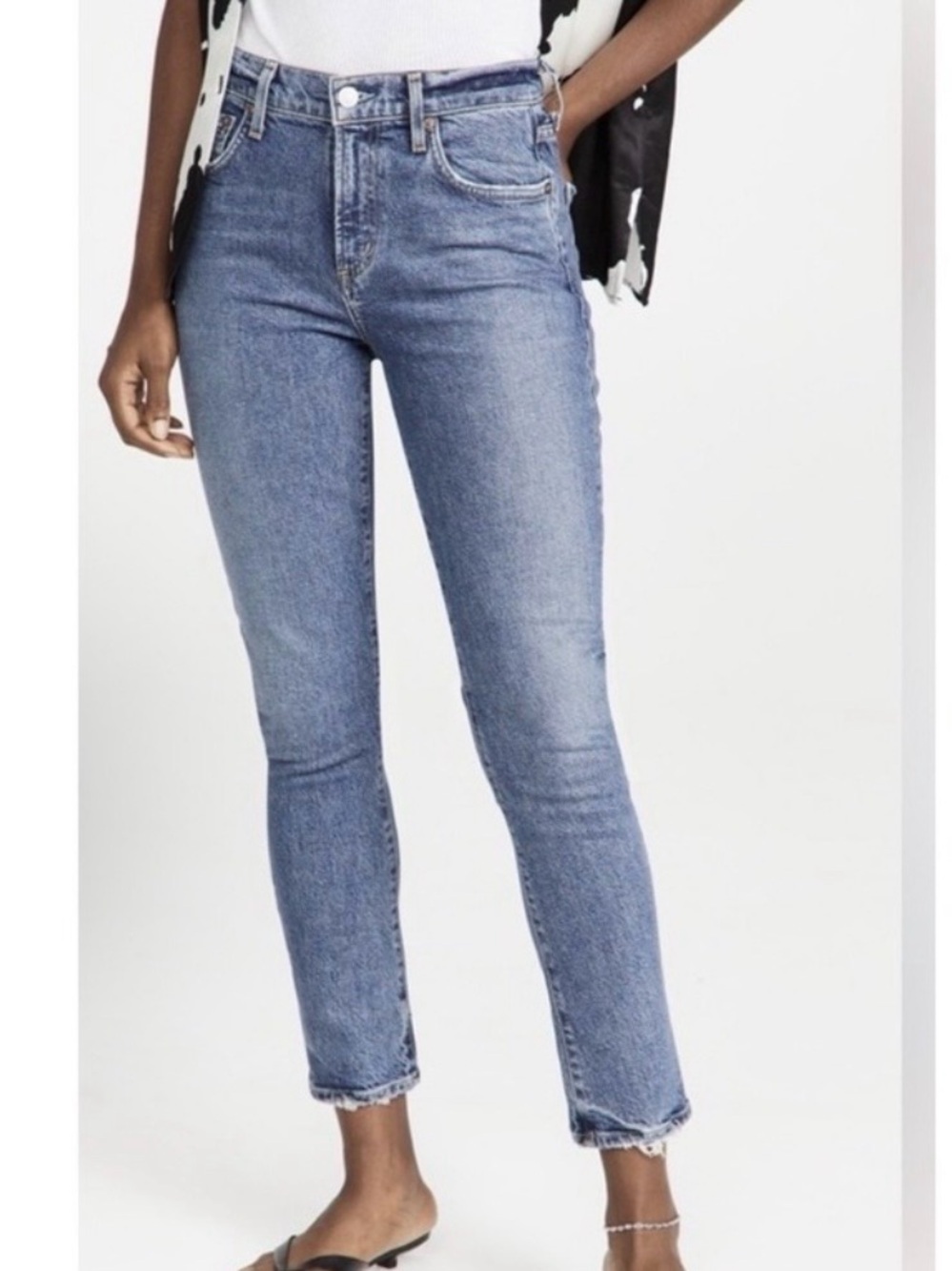 Agolde Toni Mid Rise Straight Ankle Jeans